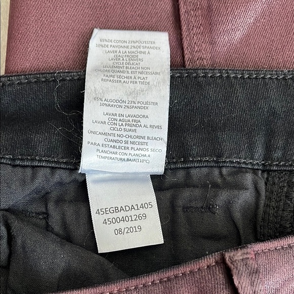 SAM EDELMAN NWOT Stiletto Women's Skinny Coated Jeans Burgundy, Size 31 - Picture 11 of 11